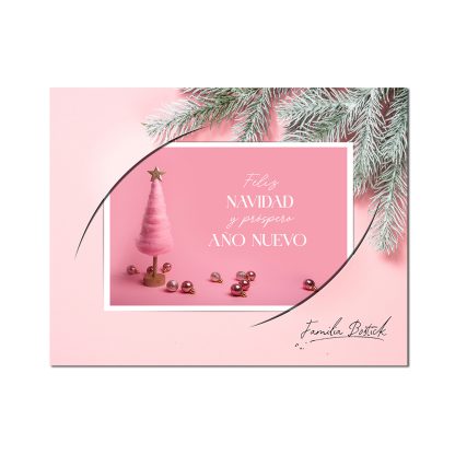 Tarjeta saludos Navidad y año nuevo digital #2834