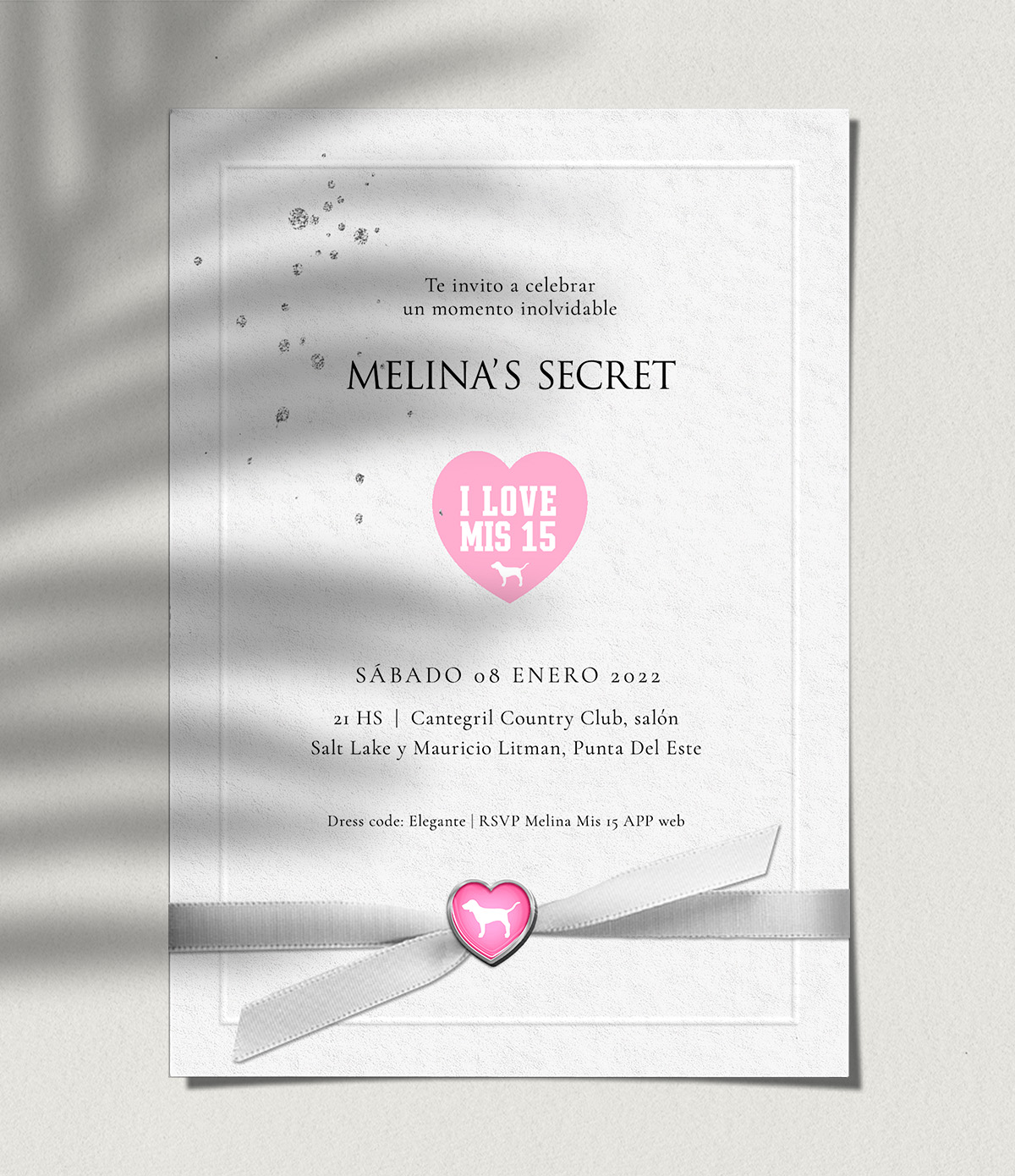 Invitación 15 años Victoria's Secret #2