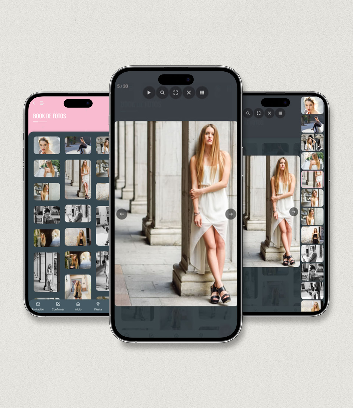 modulo-fotos-album-book-para-app-invitacion-evento