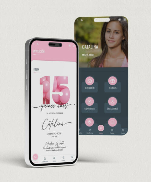 invitaciones-digitales-interactivas-cumpleaños-15-años-dulces-16-bat-mitzvah-original-elegante-numero-globos