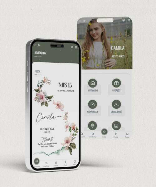 invitaciones-digitales-interactivas-cumpleaños-15-años-dulces-16-bat-mitzvah-original-elegante-flores-magnolias