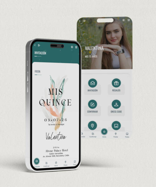 invitaciones-digitales-interactivas-cumpleaños-15-años-dulces-16-bat-mitzvah-original-elegante-flores-acuarela