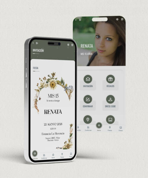 invitaciones-digitales-interactivas-cumpleaños-15-años-dulces-16-bat-mitzvah-original-elegante-flores-girasoles