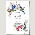 tarjetas-invitaciones-digitales-interactivas-cumpleaños-15-años-dulces-16-bat-mitzvah-original-elegante-flores-azules