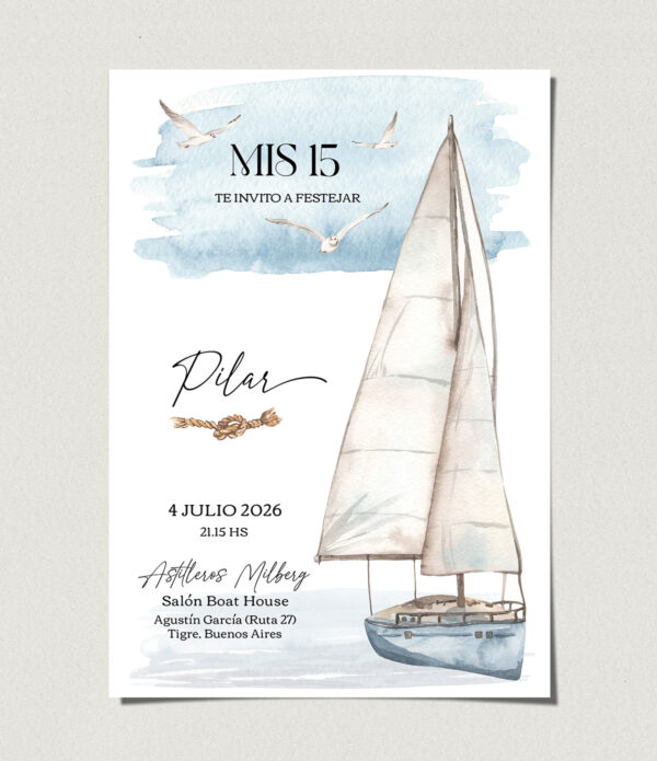 tarjetas-invitaciones-digitales-interactivas-cumpleaños-15-años-dulces-16-bat-mitzvah-original-elegante-nautica-marina-playa