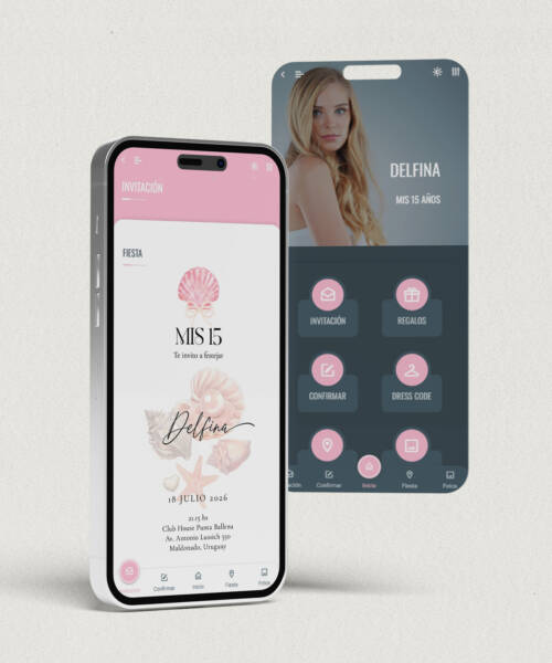 invitaciones-digitales-interactivas-cumpleaños-15-años-dulces-16-bat-mitzvah-original-elegante-marina-playa-nautica-rosa