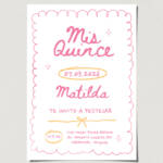 tarjetas-invitaciones-digitales-interactivas-cumpleaños-15-años-dulces-16-bat-mitzvah-original-elegante-diseño-a-mano