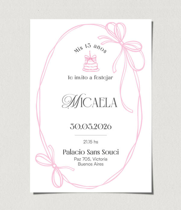 tarjetas-invitaciones-digitales-interactivas-cumpleaños-15-años-dulces-16-bat-mitzvah-original-elegante-coquette-moños