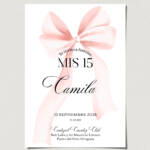 tarjetas-invitaciones-digitales-interactivas-cumpleaños-15-años-dulces-16-bat-mitzvah-original-elegante-moño-rosa