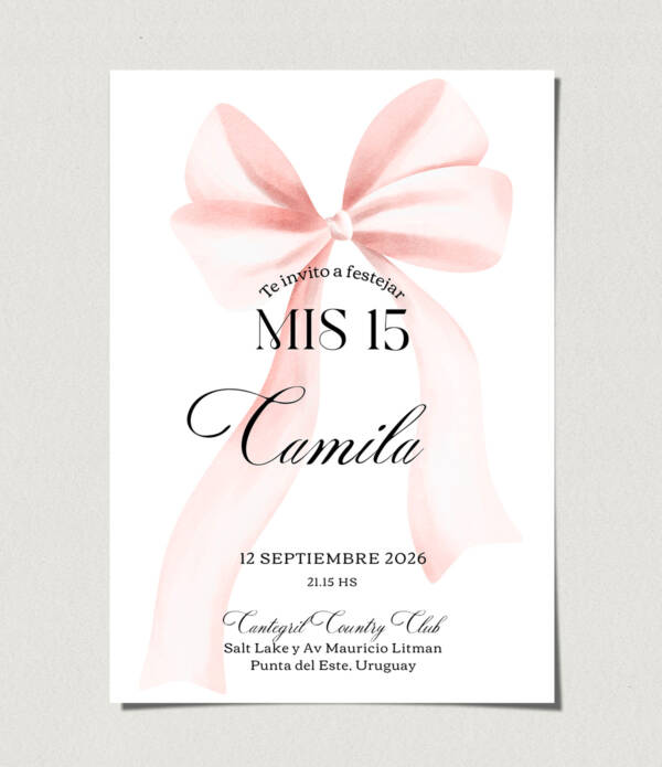 tarjetas-invitaciones-digitales-interactivas-cumpleaños-15-años-dulces-16-bat-mitzvah-original-elegante-moño-rosa