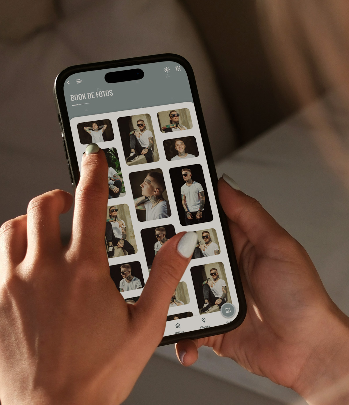 invitaciones-digitales-interactivas-cumpleaños-18-años-bar-mitzvah-original-elegante-con-fotos-azul