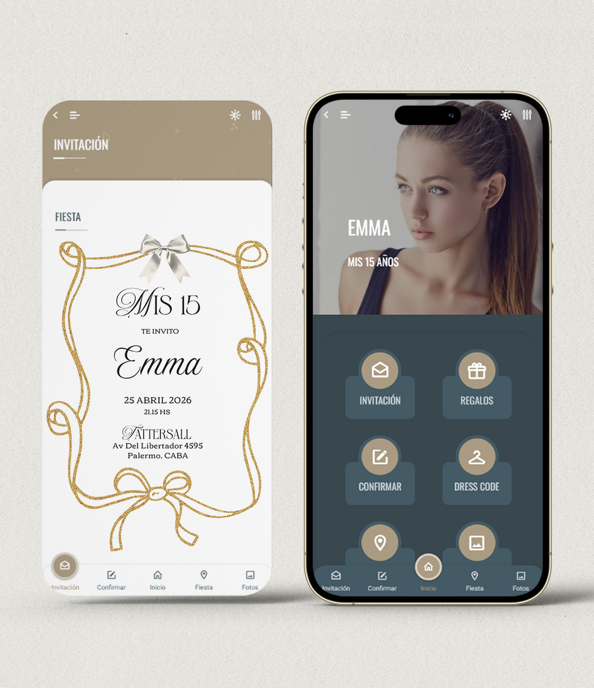 Invitación digital 15 años coquette + APP